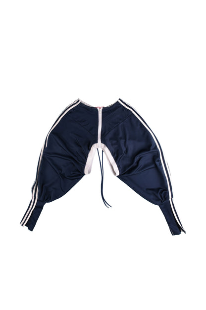 Upcycled Tracksuit Super-Cropped Jacket