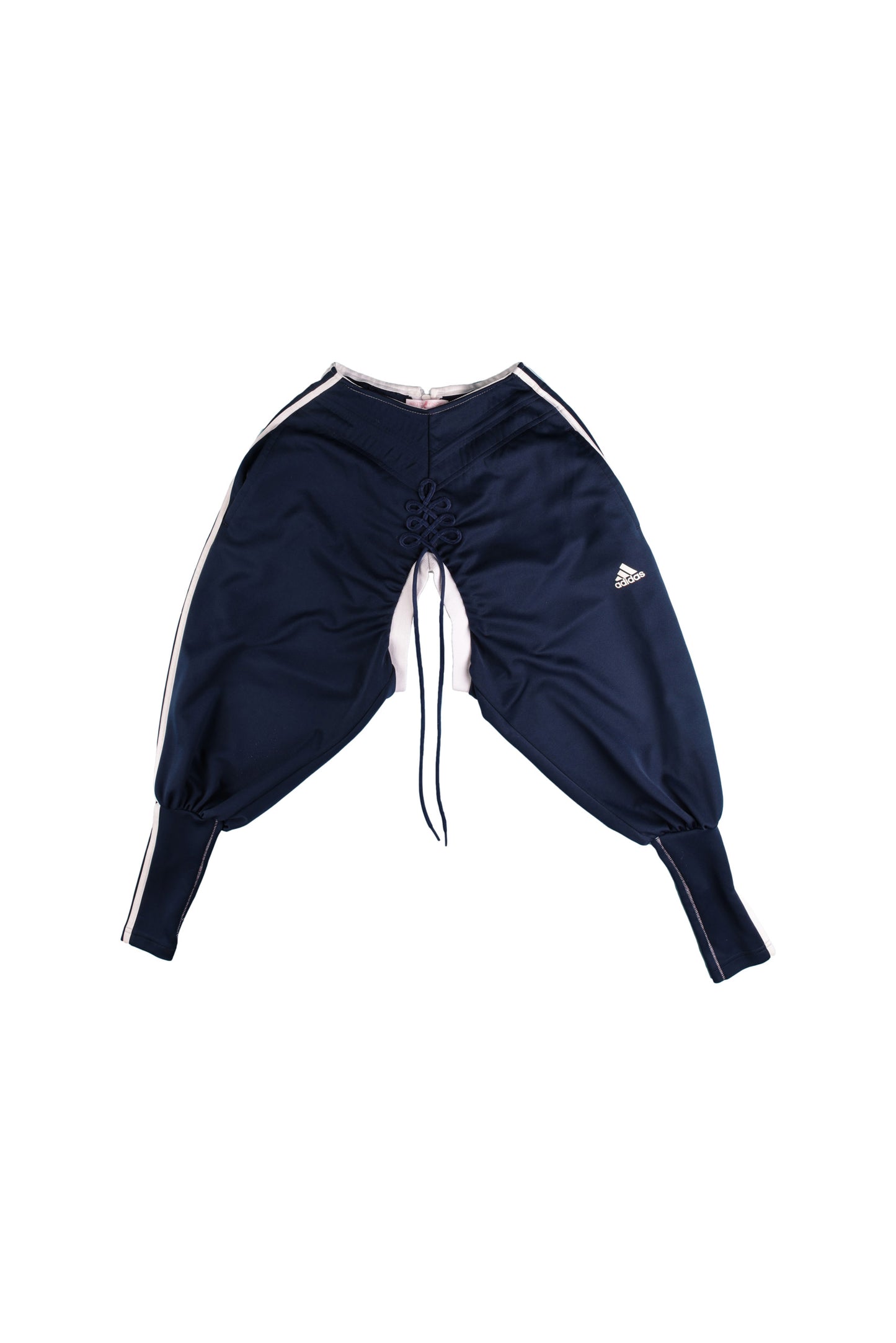 Upcycled Tracksuit Super-Cropped Jacket
