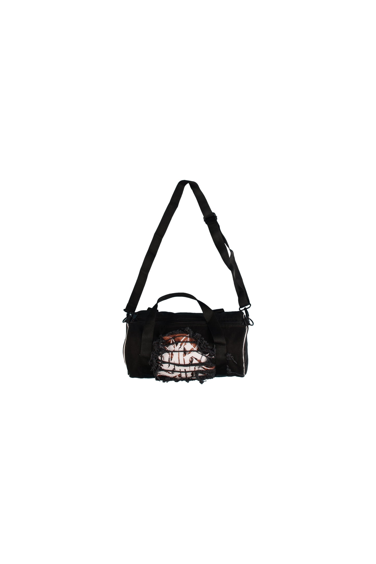 Distressed Denim Mini Duffle Bag YH