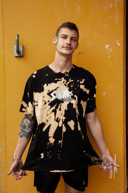 SLOPE & YNGHRTD T-SHIRT BLEACHED