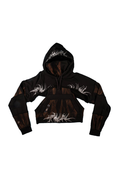 “Believe me not” deconstructed hoodie