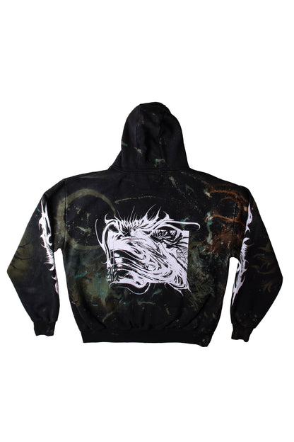 Custom Bleached YUMA Hoodie by @kirsten.tattoo