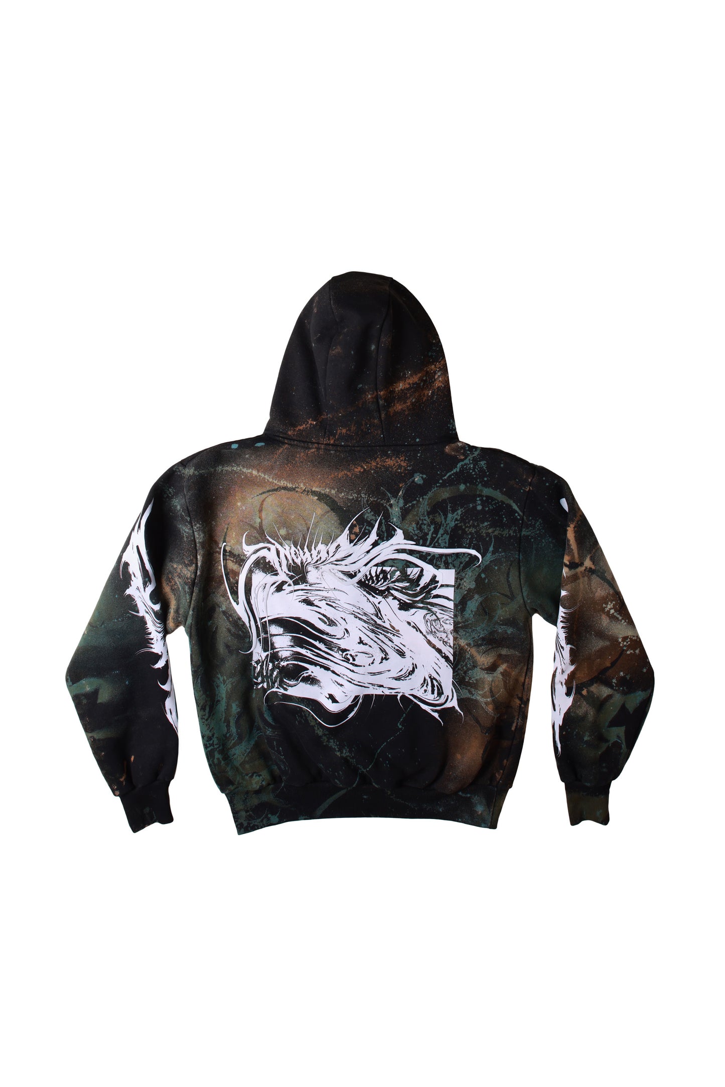 Custom Bleached YUMA Hoodie by @kirsten.tattoo