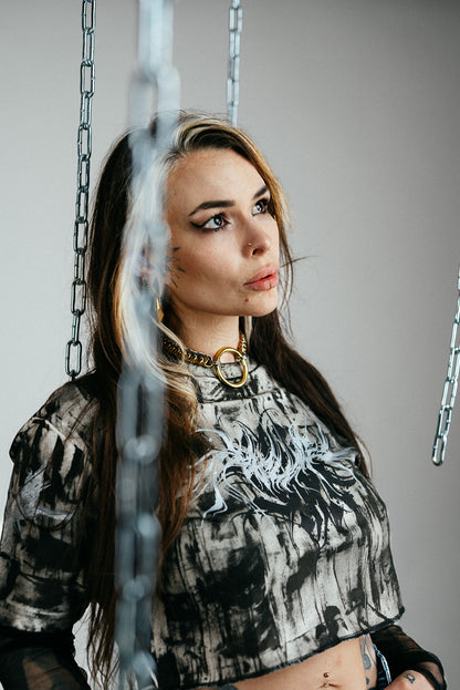 CROPPED REWORKED AMBIGRAM TEE