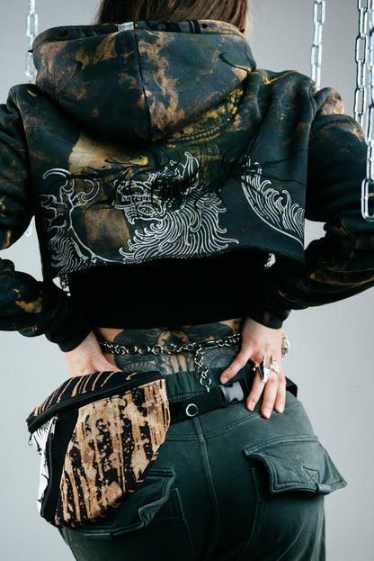 CROPPED REWORKED HOODIE