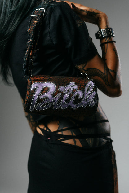Bleached Bitch Denim Mini Duffel Bag
