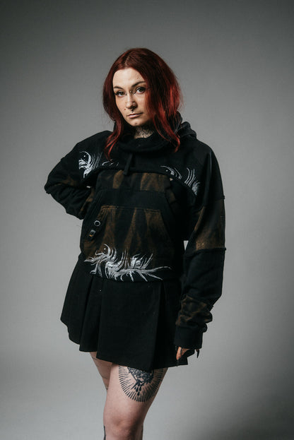 “Believe me not” deconstructed hoodie