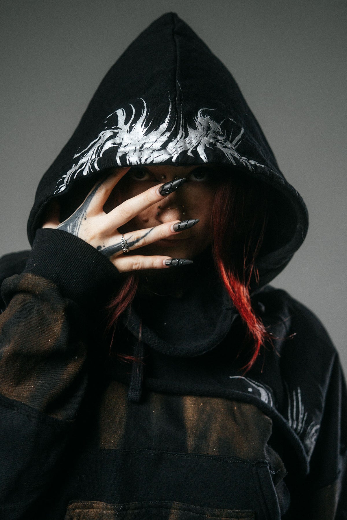 “Believe me not” deconstructed hoodie