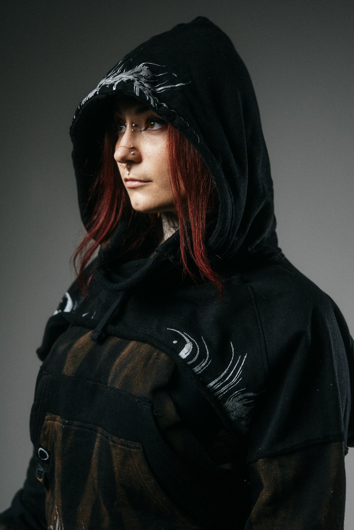 “Believe me not” deconstructed hoodie