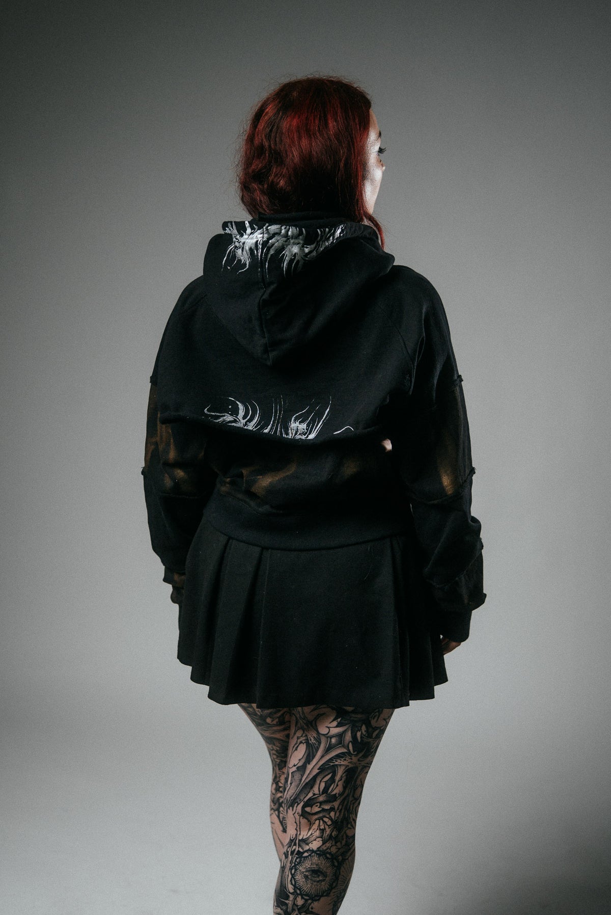 “Believe me not” deconstructed hoodie