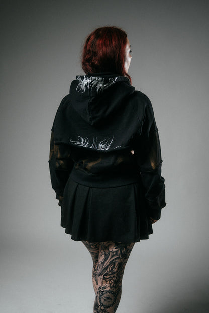 “Believe me not” deconstructed hoodie