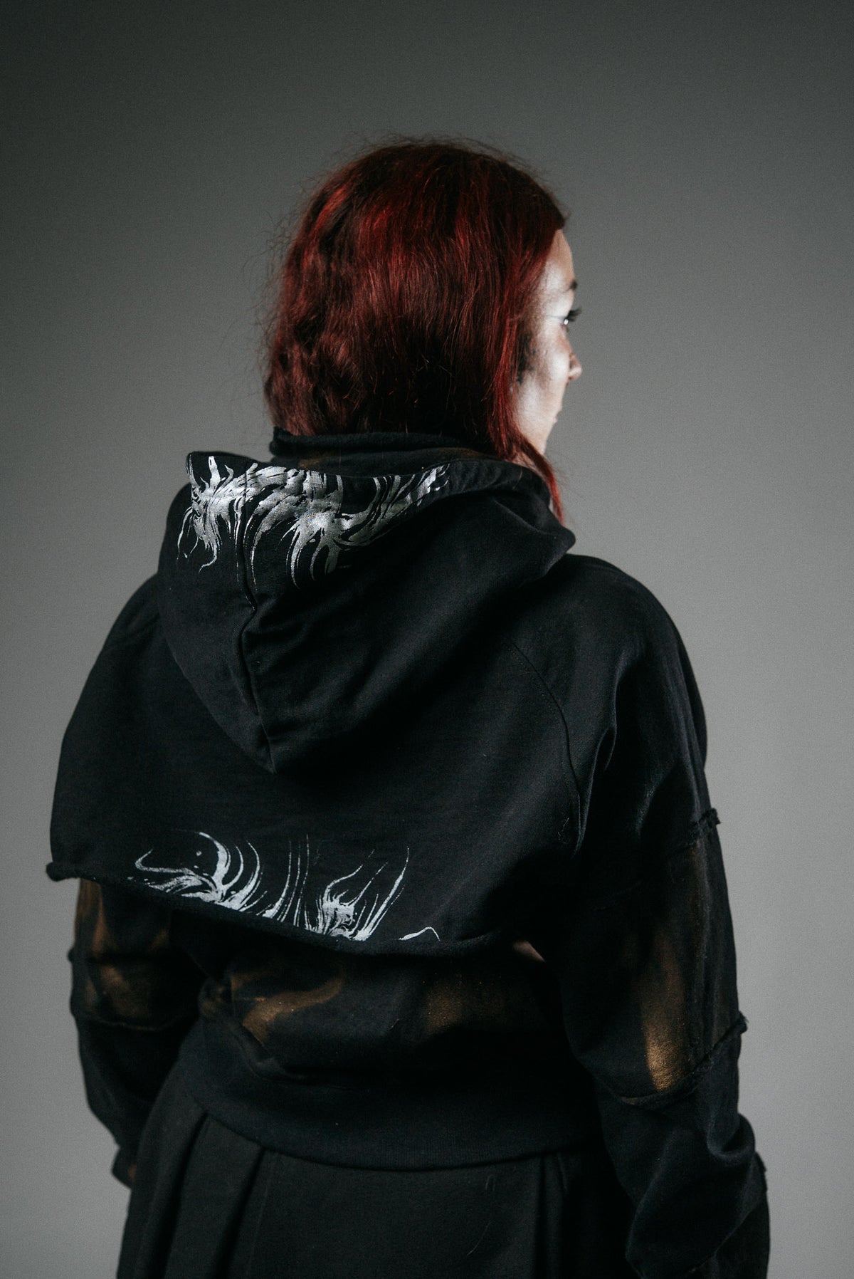 “Believe me not” deconstructed hoodie