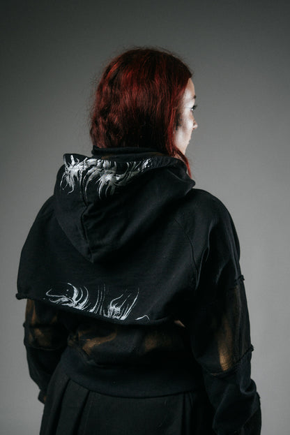 “Believe me not” deconstructed hoodie