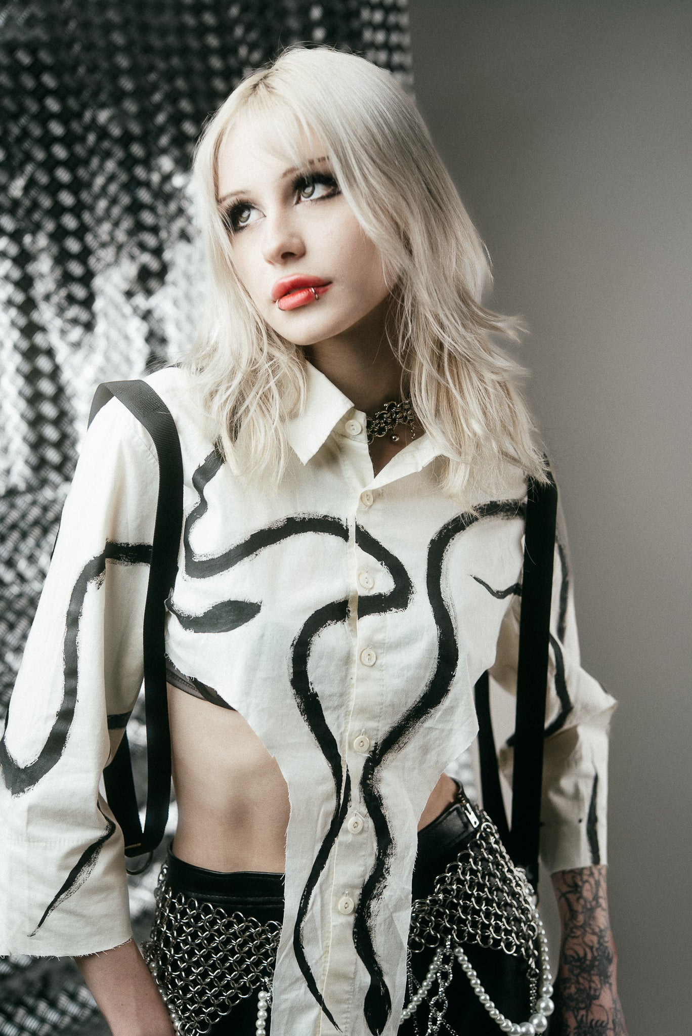 Snake Hand-Painted Shirt