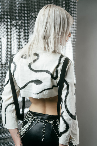 Snake Hand-Painted Shirt