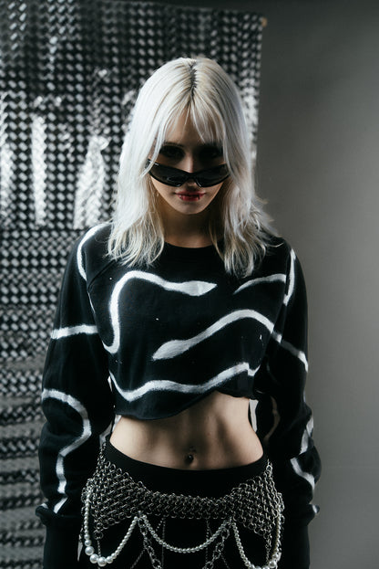 Snake Hand-Painted T-Shirt