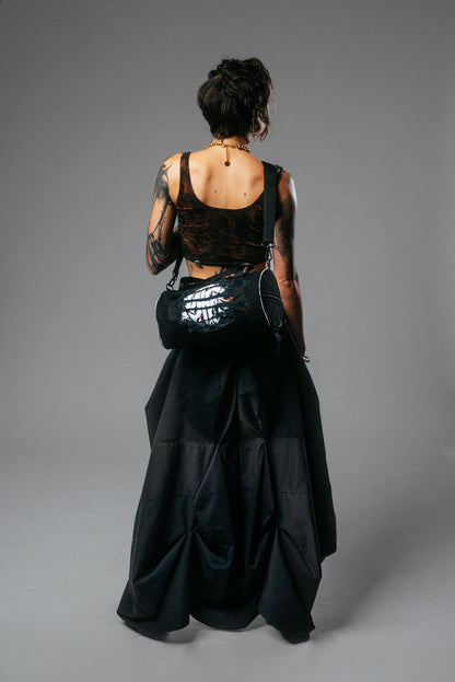 Upcycled Architectural Desert Maxi Skirt