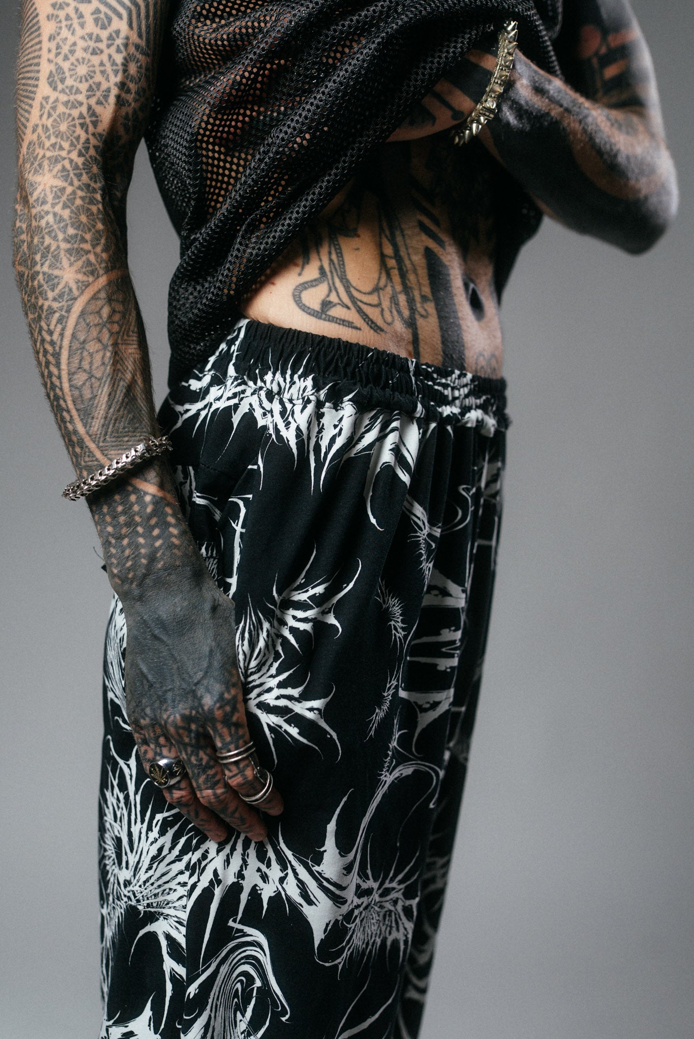 White thorn joggers