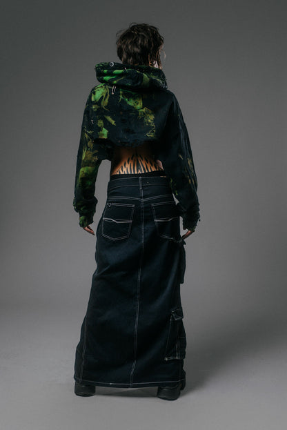 SWAMP CORE CROPPED HOODIE