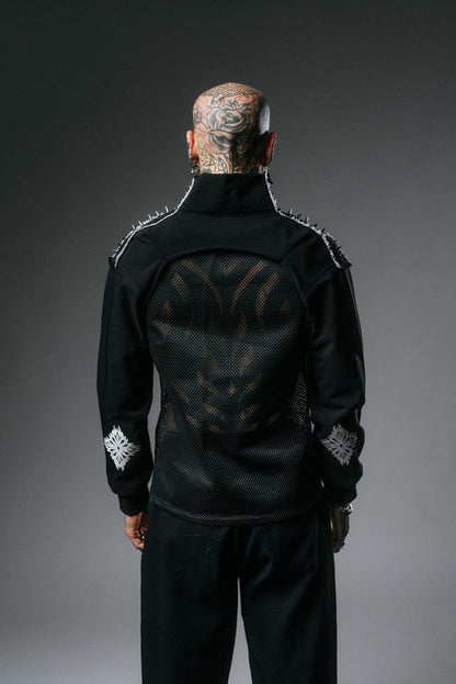 Cropped Jacket with Spikes