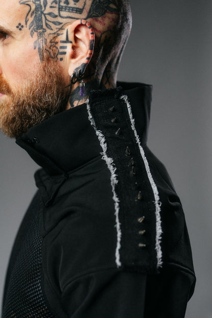 Cropped Jacket with Spikes