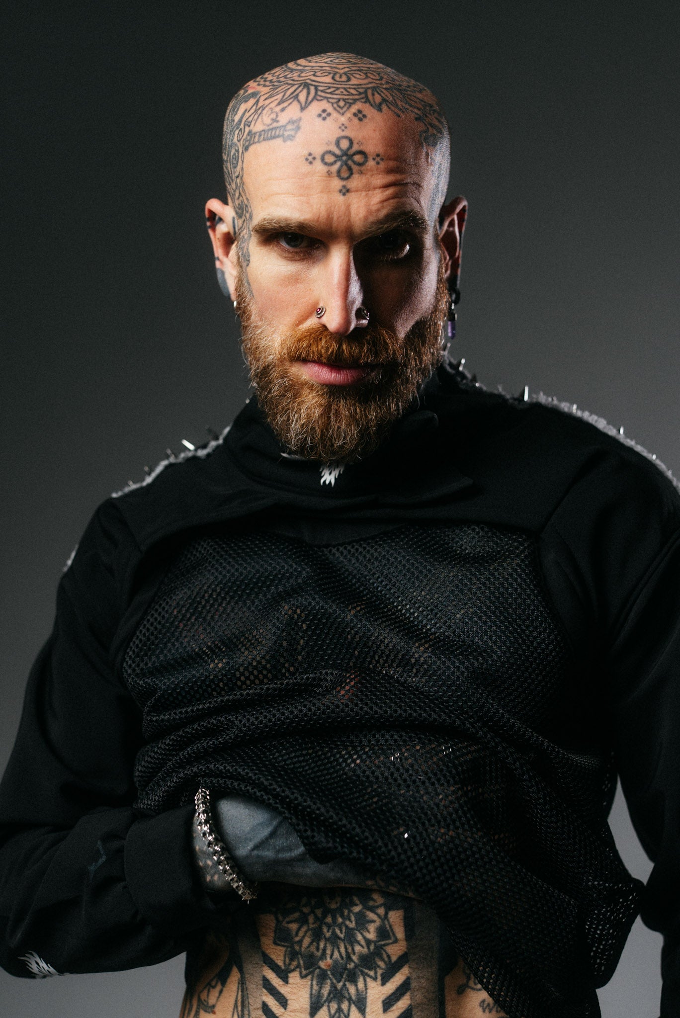 Cropped Jacket with Spikes