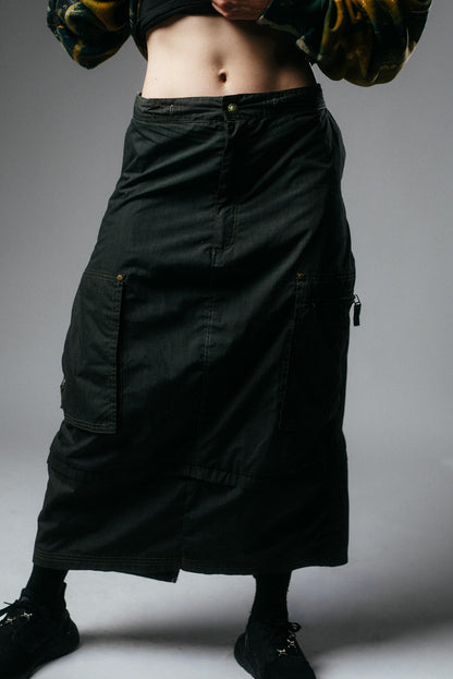 Upcycled Baggy Cargo Maxi Skirt (Copy)