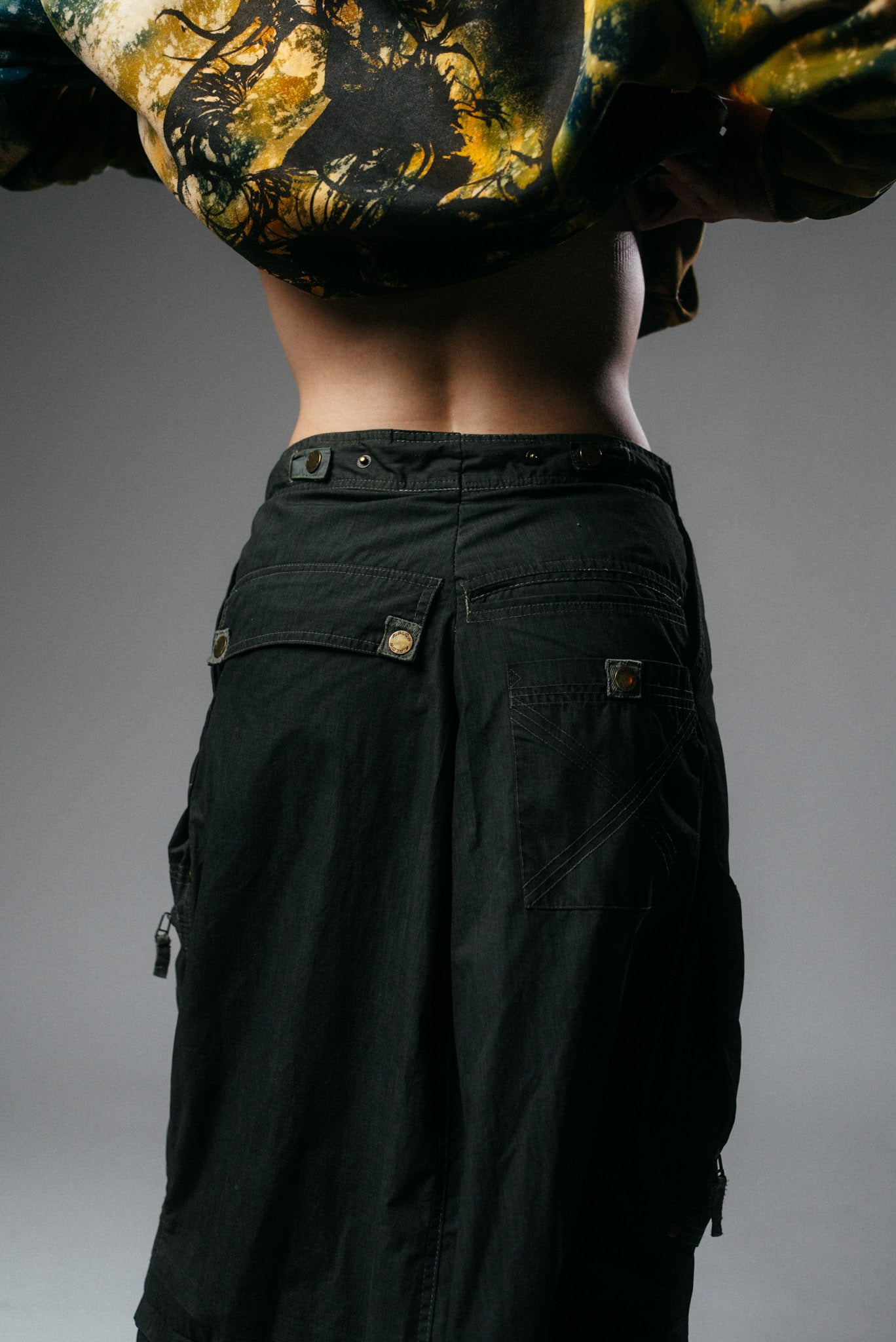 Upcycled Baggy Cargo Maxi Skirt (Copy)