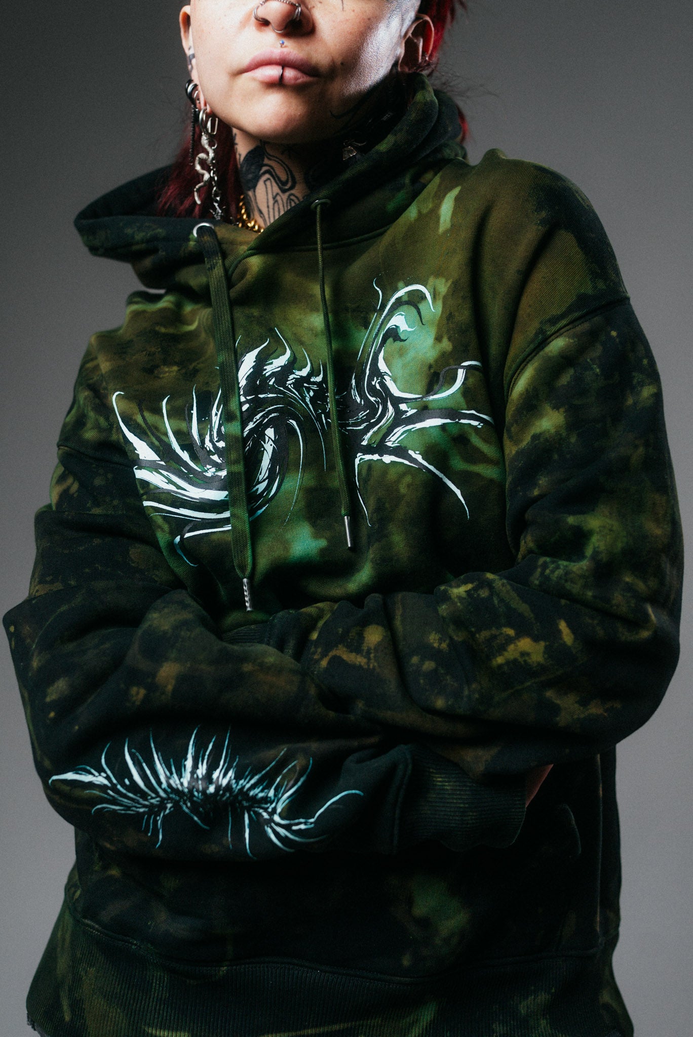 Camouflage Emerald Hoodie