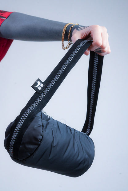 Mini Barrel Bag Zip-Handle grey