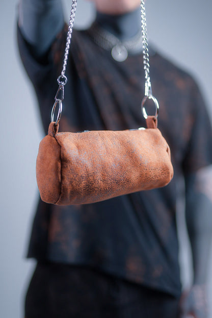 Mini Rust Barrel Shoulder Bag