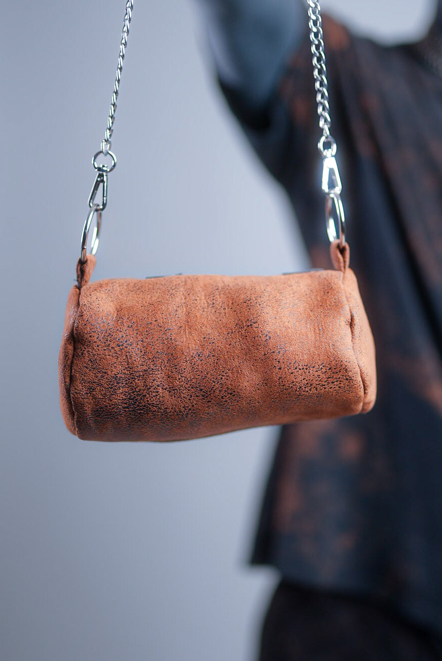 Mini Rust Barrel Shoulder Bag