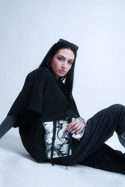 Liquid death shadow kimono