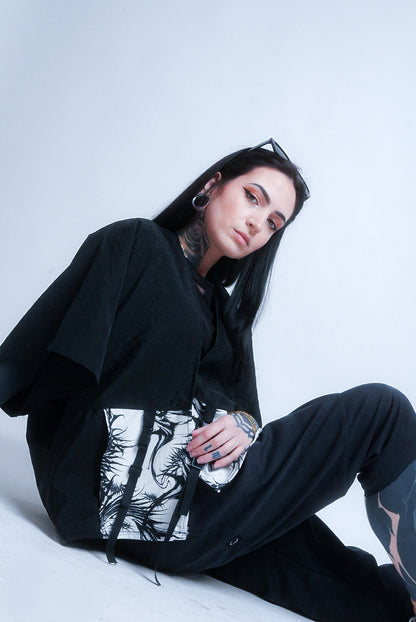 Liquid death shadow kimono