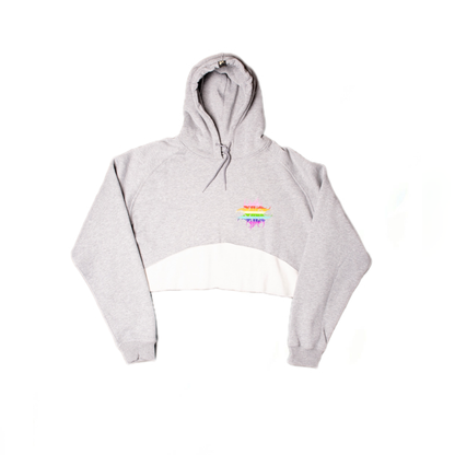 TMM LOVE IS LOVE CROP HOODIE