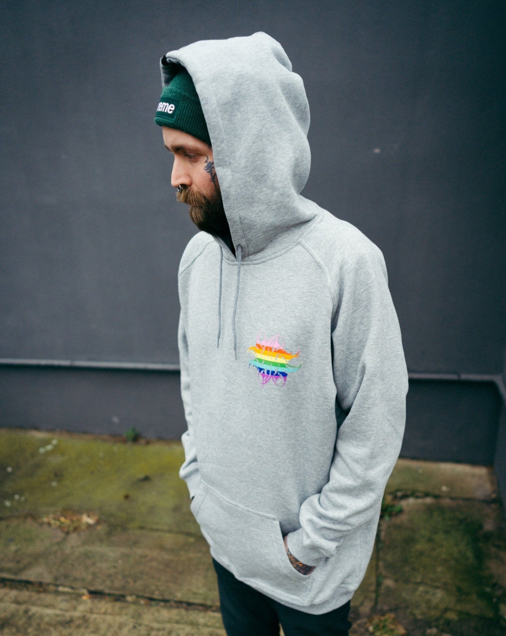 LOVE IS LOVE Hoodie Grey - Younghearted.Clothing @younghearted.cl